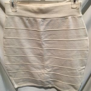 Love Culture White Knit Skirt